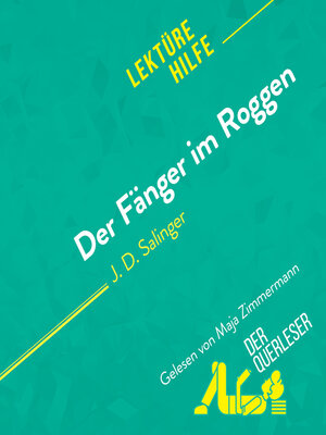 cover image of Der Fänger im Roggen von J. D. Salinger Lektürehilfe